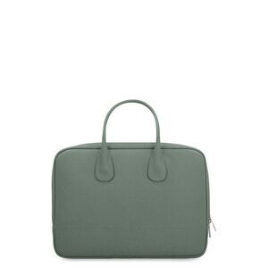 VALEXTRA Leather Briefcase Men GREEN Briefcases
